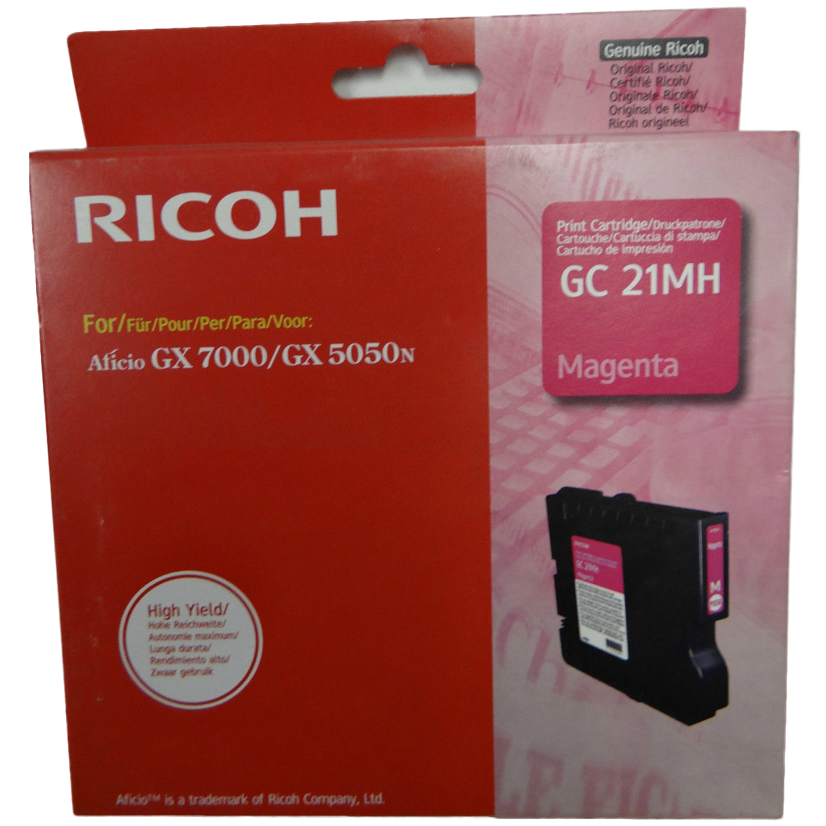Original Ricoh GC21MH Magenta High Capacity Gel Ink Cartridge (405538)