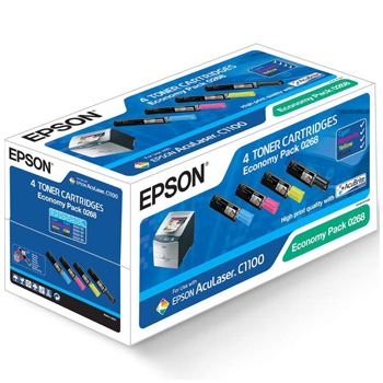 Original Epson S050268 CMYK Multipack Toner Cartridges (C13S050268)