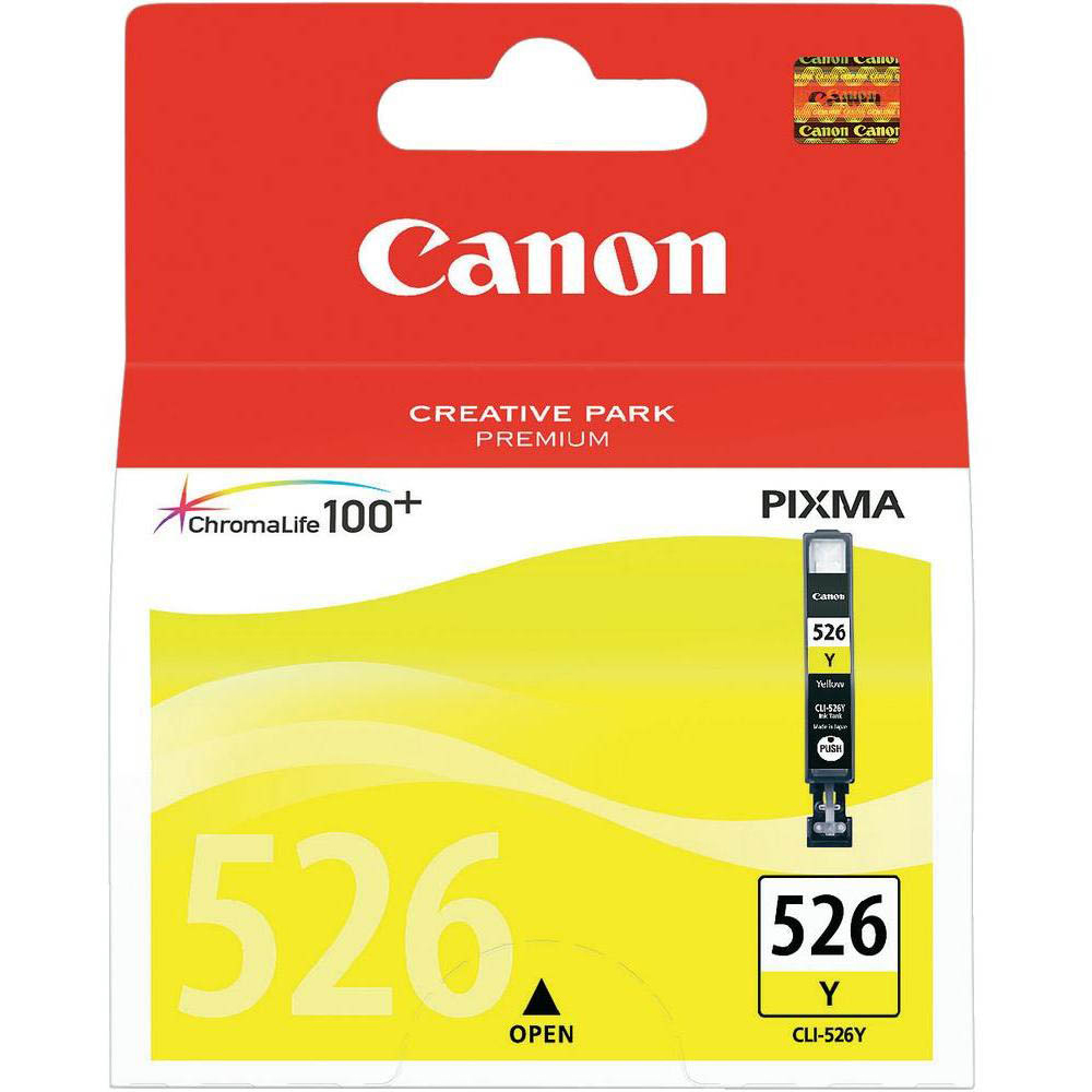 Original Canon CLI-526Y Yellow Ink Cartridge (4543B001)