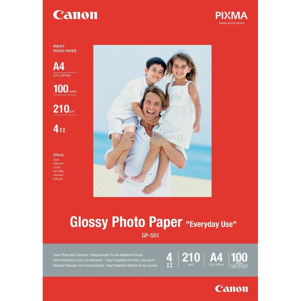 Original Canon GP-501 210gsm A4 Photo Paper - 100 Sheets (0775B001)