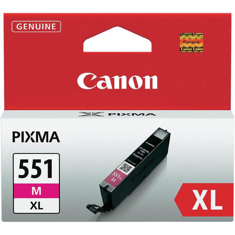 Original Canon CLI-551MXL Magenta High Capacity Ink Cartridge (6445B001)