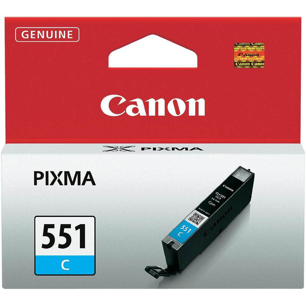 Original Canon CLI-551C Cyan Ink Cartridge (6509B001)