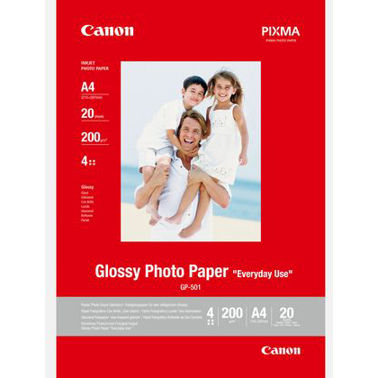 Original Canon 200gsm A4 Glossy Photo Paper - 20 sheets (0775B082)