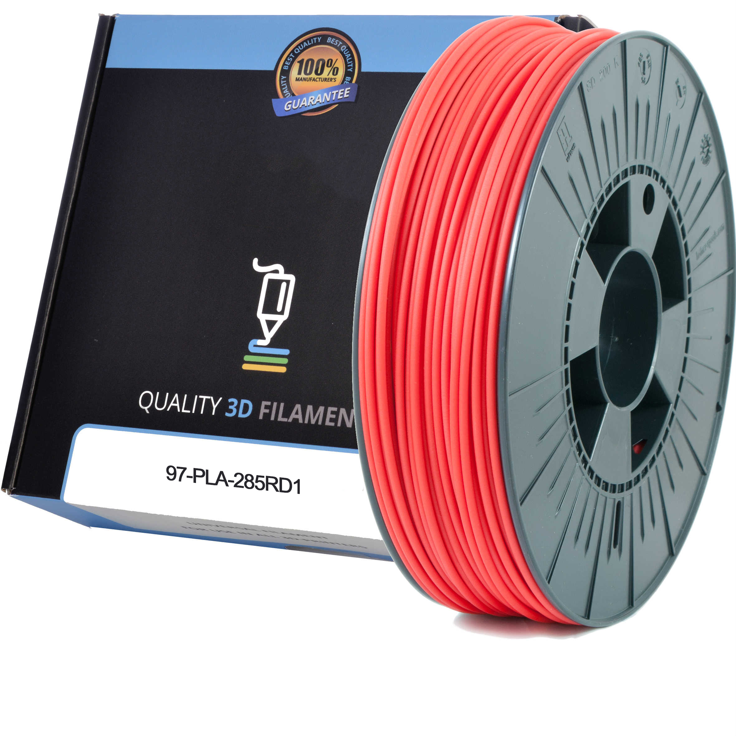Premium Compatible PLA 2.85mm Red 1kg 3D Filament (97-PLA-285RD1)