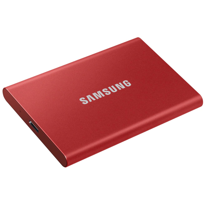 Original Samsung T7 2TB Red USB 3.2 Portable Solid State Drive (MU-PC2T0R/WW)