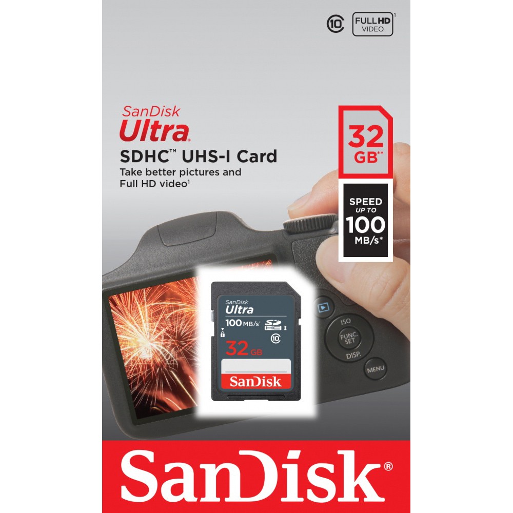 Original SanDisk Ultra Class 10 32GB Memory Card (SDSDUNR-032G-GN3IN)