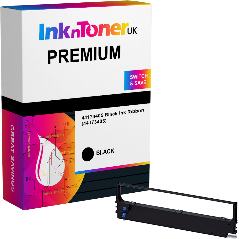 Premium Compatible OKI 44173405 Black Ink Ribbon (44173405)