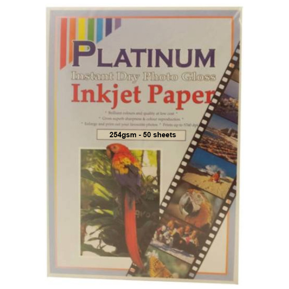 Original Platinum A4 254gsm Glossy Photo Paper - 50 sheets