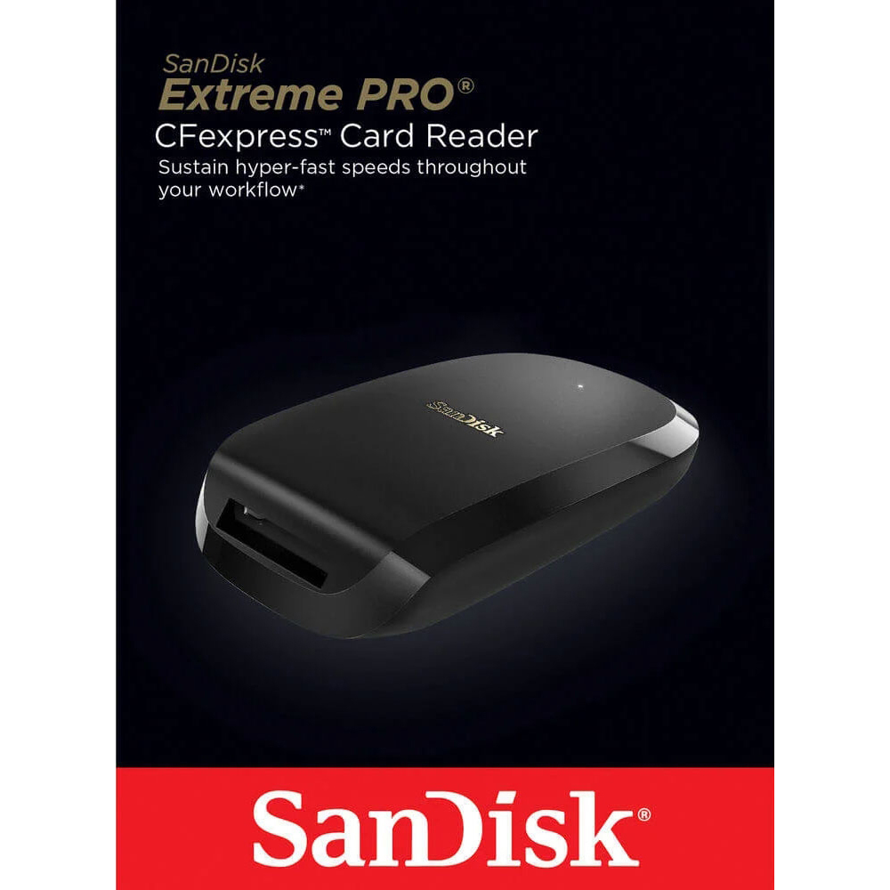 Original SanDisk Extreme Pro Cfexpress Type B Card Reader (SDDR-F451-GNGEN)