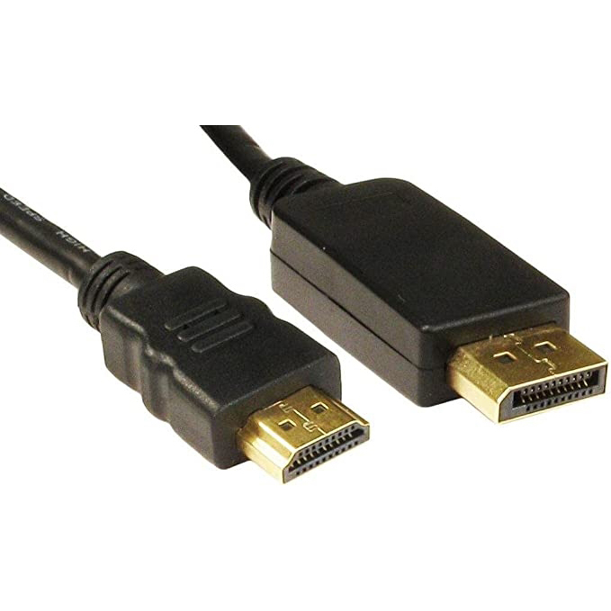 Original Premium HDMI DisplayPort 2m Male to Male Video Cable Adapter Black (HDHDPORT-005-2M)