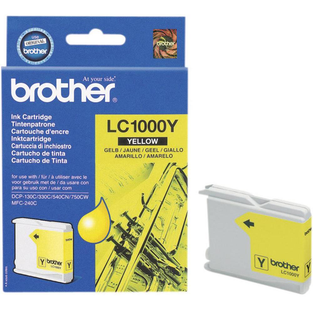 Original Brother LC1000Y Yellow Ink Cartridge (LC1000Y)