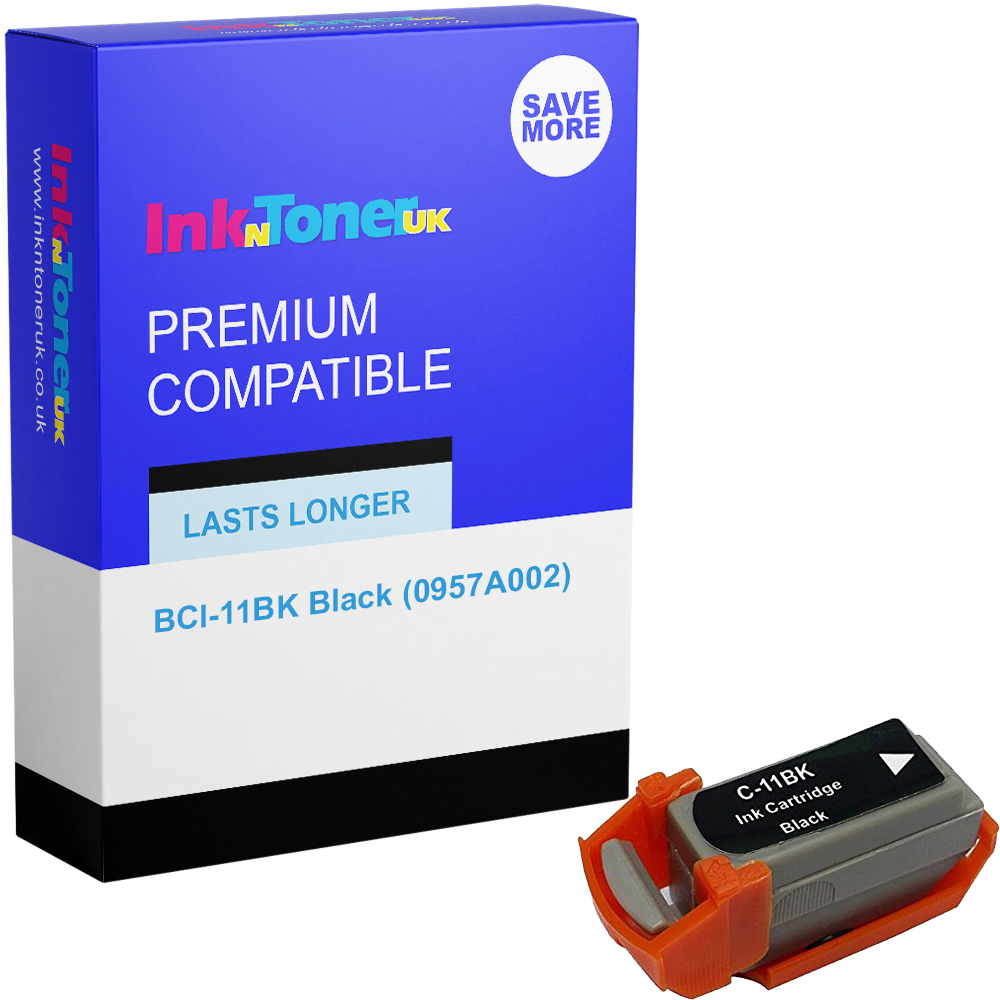 Premium Compatible Canon BCI-11BK Black Ink Cartridge (0957A002)