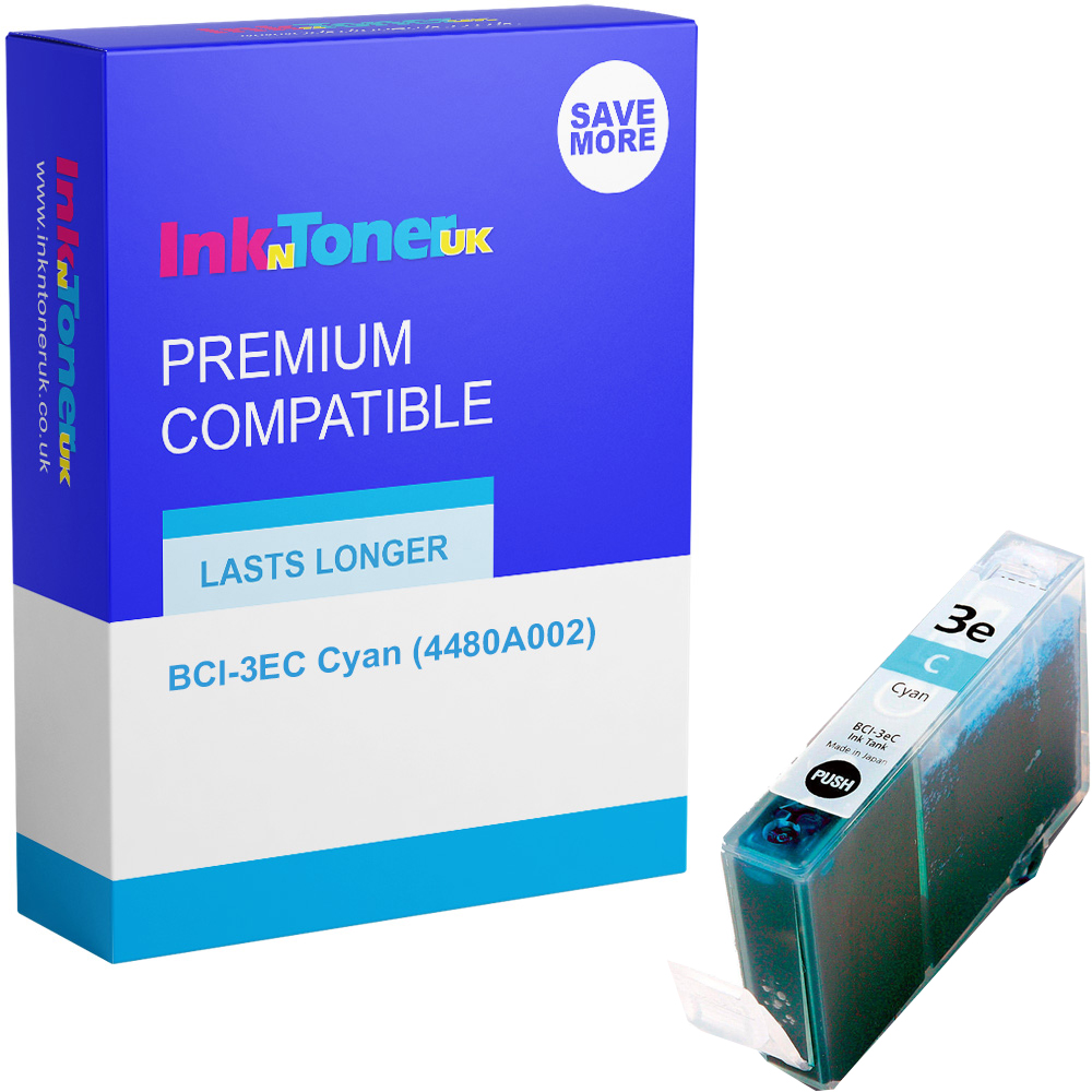 Premium Compatible Canon BCI-3EC Cyan Ink Cartridge (4480A002)