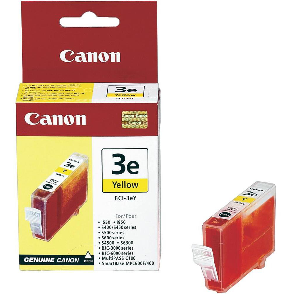 Original Canon BCI-3EY Yellow Ink Cartridge (4482A002)