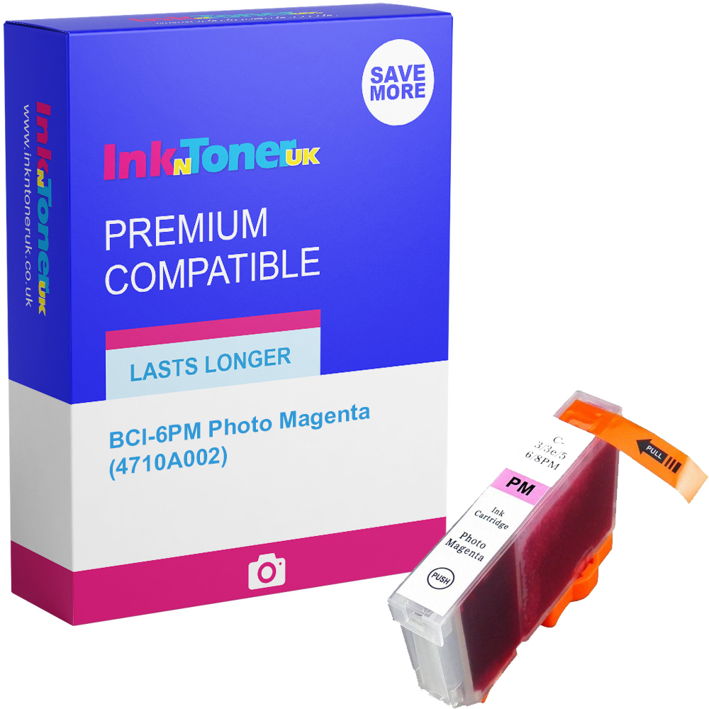 Premium Compatible Canon BCI-6PM Photo Magenta Ink Cartridge (4710A002)