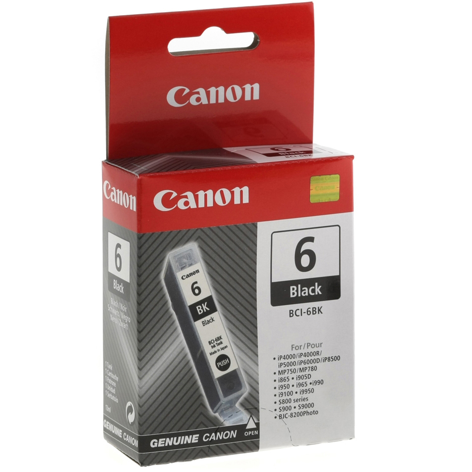 Original Canon BCI-6BK Black Ink Cartridge (4705A002)