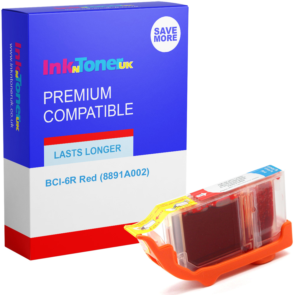 Premium Compatible Canon BCI-6R Red Ink Cartridge (8891A002)