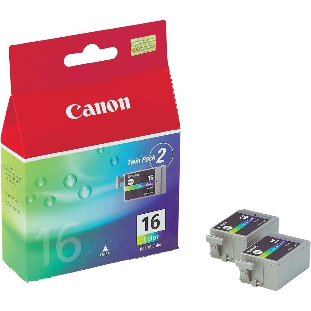 Original Canon BCI-16 Colour Twin Pack Ink Cartridges (9818A002)
