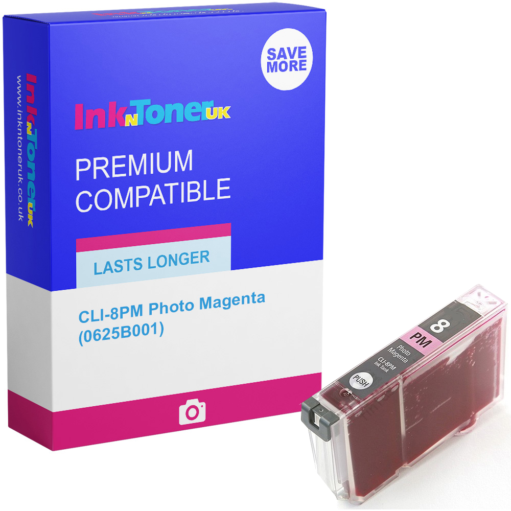 Premium Compatible Canon CLI-8PM Photo Magenta Ink Cartridge (0625B001)