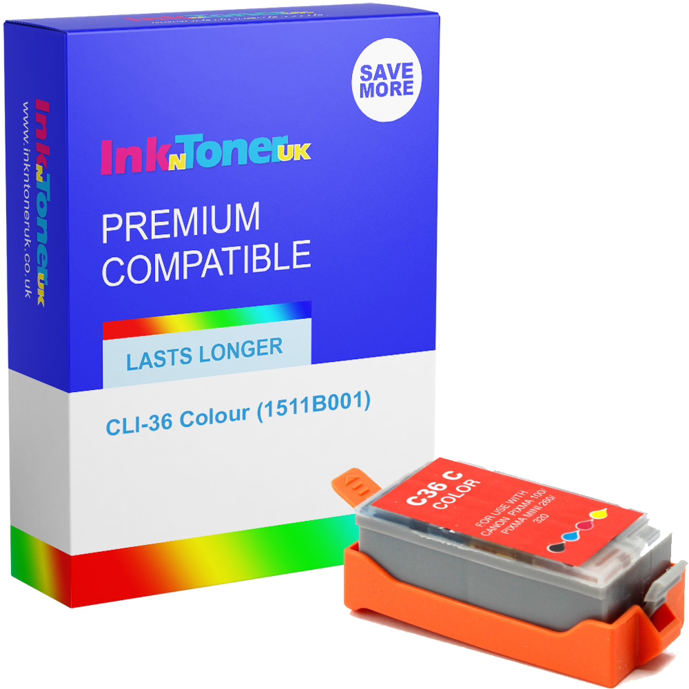 Premium Compatible Canon CLI-36 Colour Ink Cartridge (1511B001)