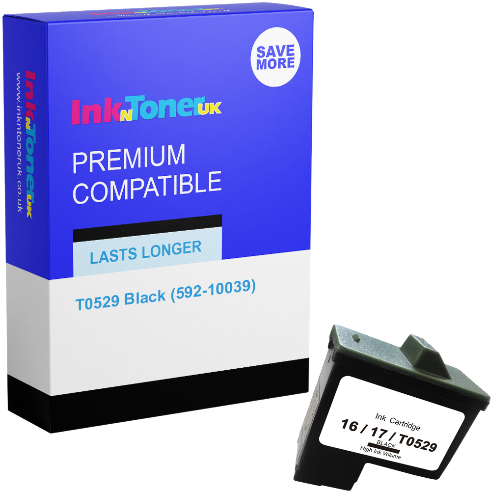 Premium Remanufactured Dell T0529 Black Ink Cartridge (592-10039)