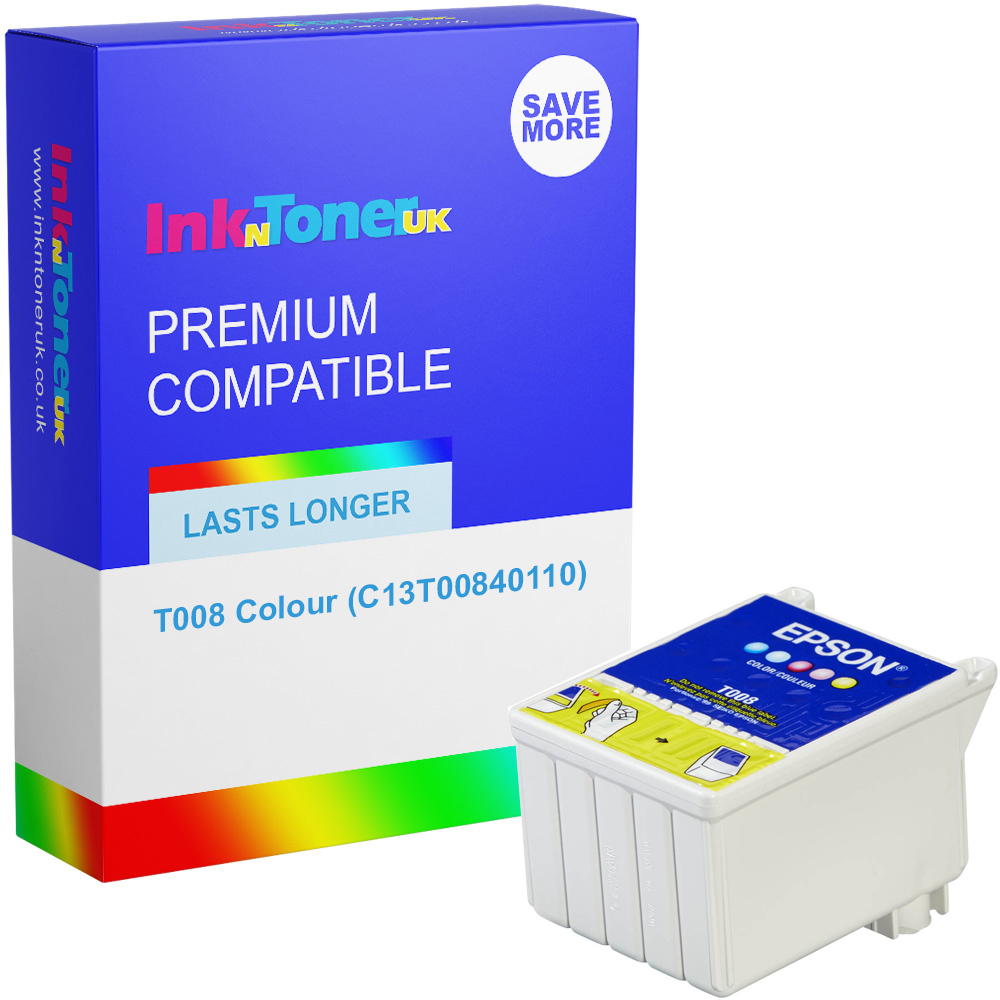 Premium Compatible Epson T008 Colour Ink Cartridge (C13T00840110)