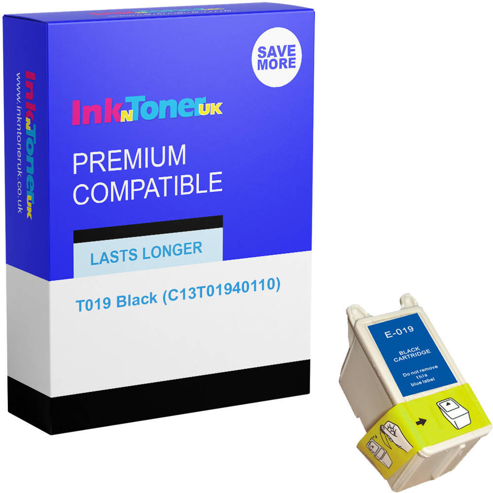 Premium Compatible Epson T019 Black Ink Cartridge (C13T01940110)