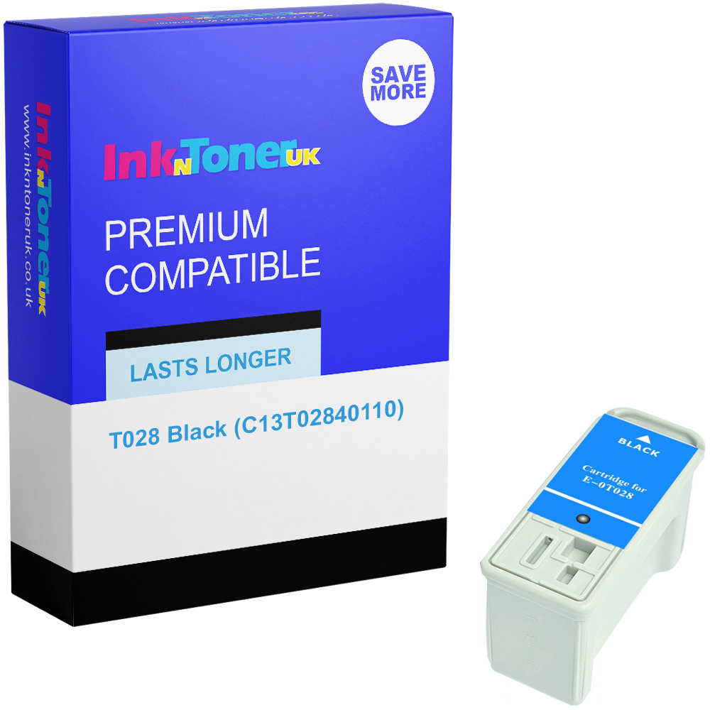 Premium Compatible Epson T028 Black Ink Cartridge (C13T02840110)