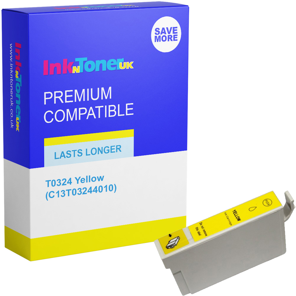 Premium Compatible Epson T0324 Yellow Ink Cartridge (C13T03244010)