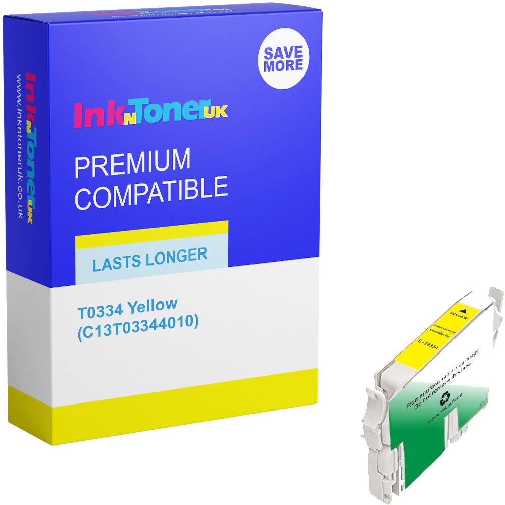 Premium Compatible Epson T0334 Yellow Ink Cartridge (C13T03344010)