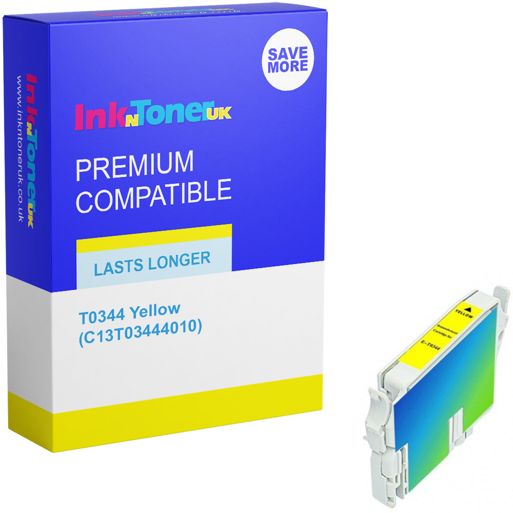 Premium Compatible Epson T0344 Yellow Ink Cartridge (C13T03444010)