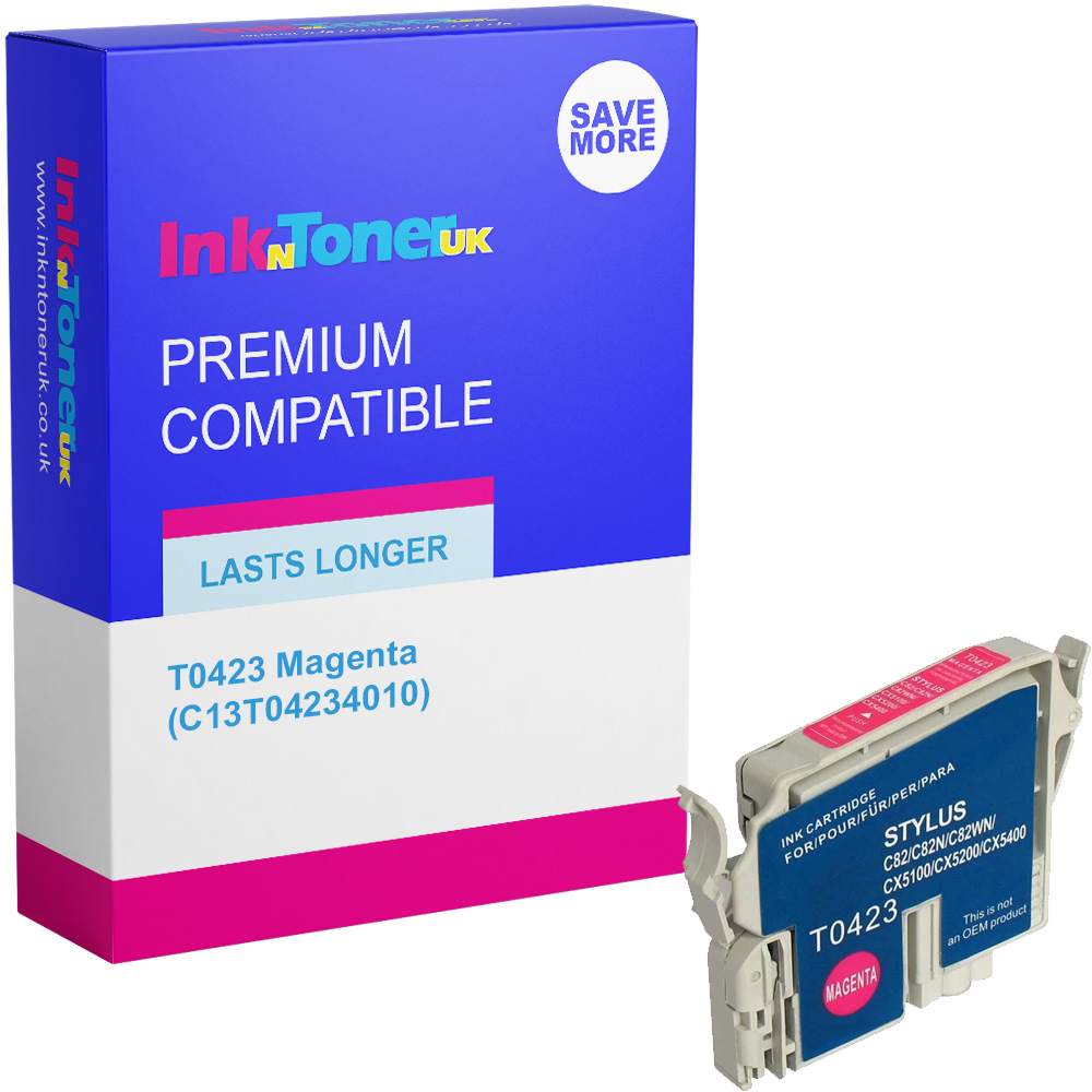 Premium Compatible Epson T0423 Magenta Ink Cartridge (C13T04234010)