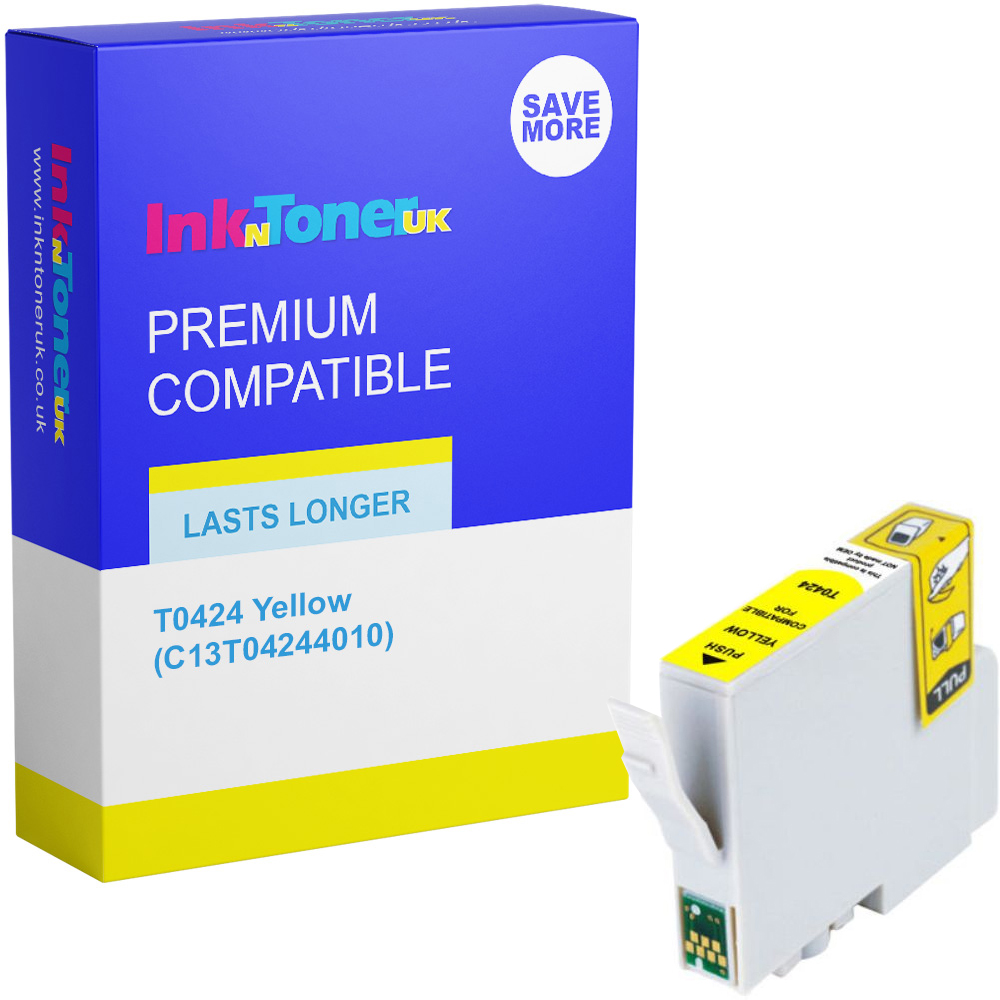 Premium Compatible Epson T0424 Yellow Ink Cartridge (C13T04244010)