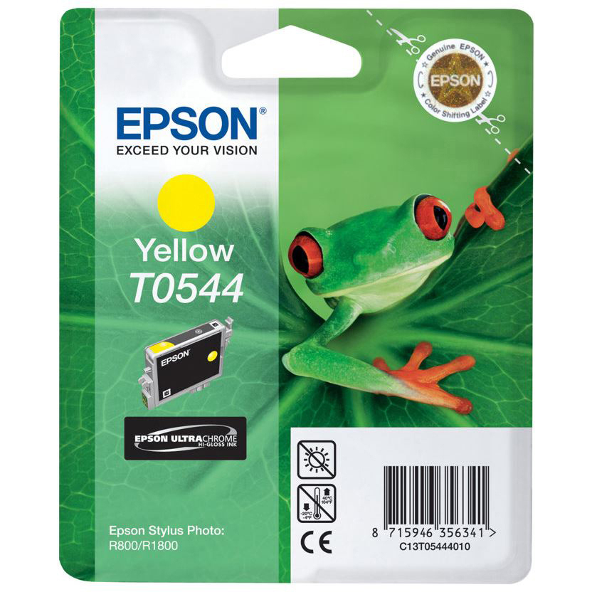 Original Epson T0544 Yellow Ink Cartridge (C13T05444010) Frog