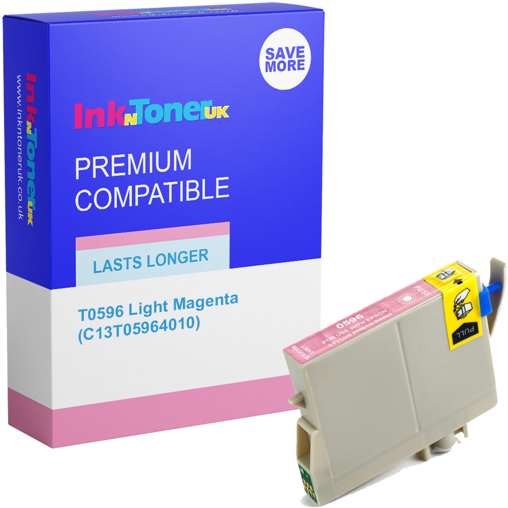 Premium Compatible Epson T0596 Light Magenta Ink Cartridge (C13T05964010) Lily