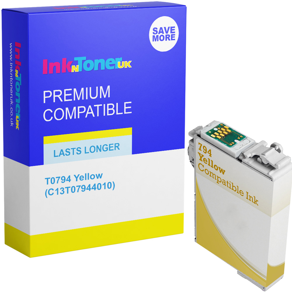 Premium Compatible Epson T0794 Yellow Ink Cartridge (C13T07944010) Owl
