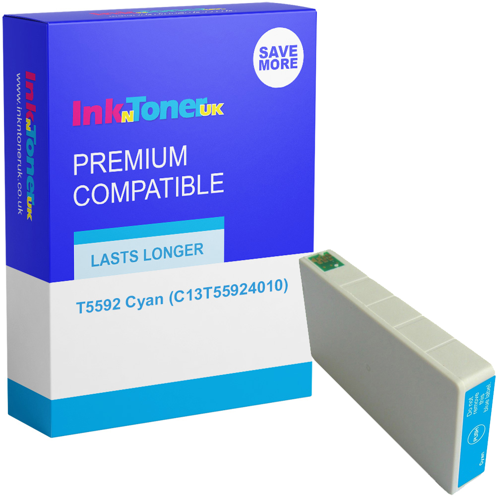 Premium Compatible Epson T5592 Cyan Ink Cartridge (C13T55924010) Penguin
