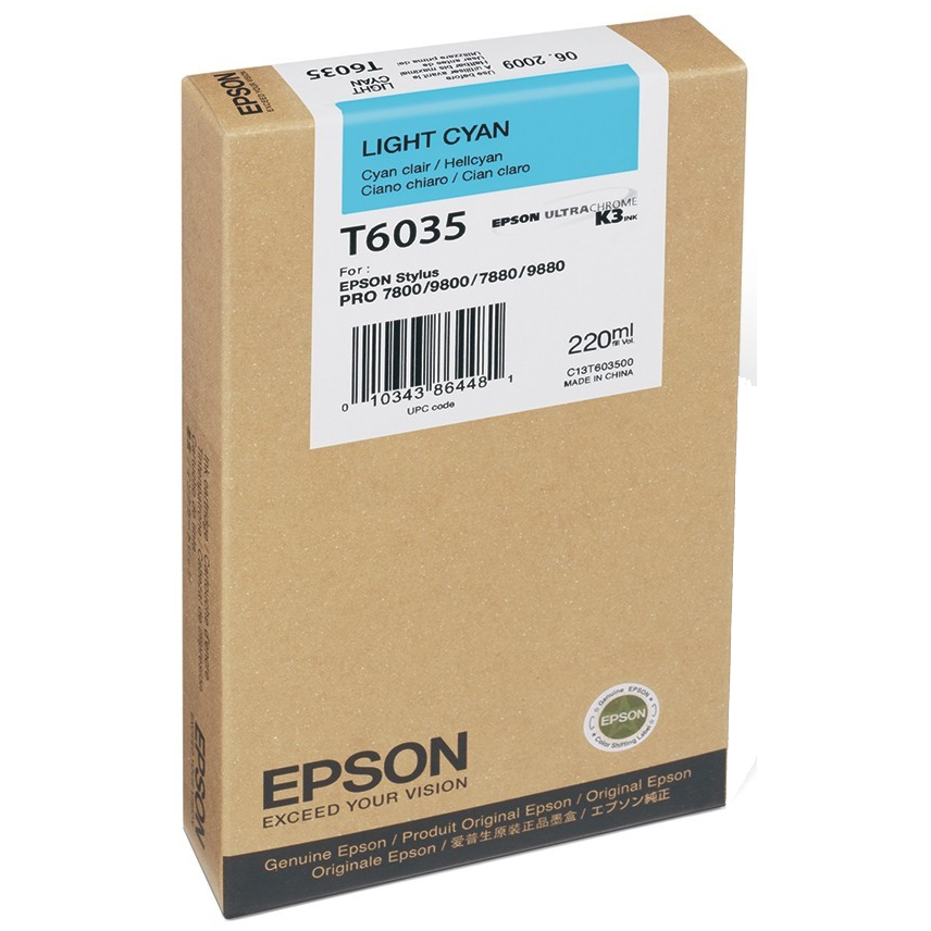 Original Epson T6035 Light Cyan High Capacity Ink Cartridge (C13T603500)