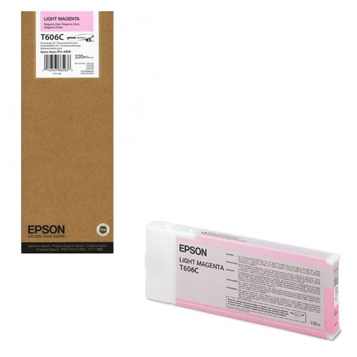 Original Epson T606C / T5656 Light Magenta High Capacity Ink Cartridge (C13T606C00 / C13T565600)