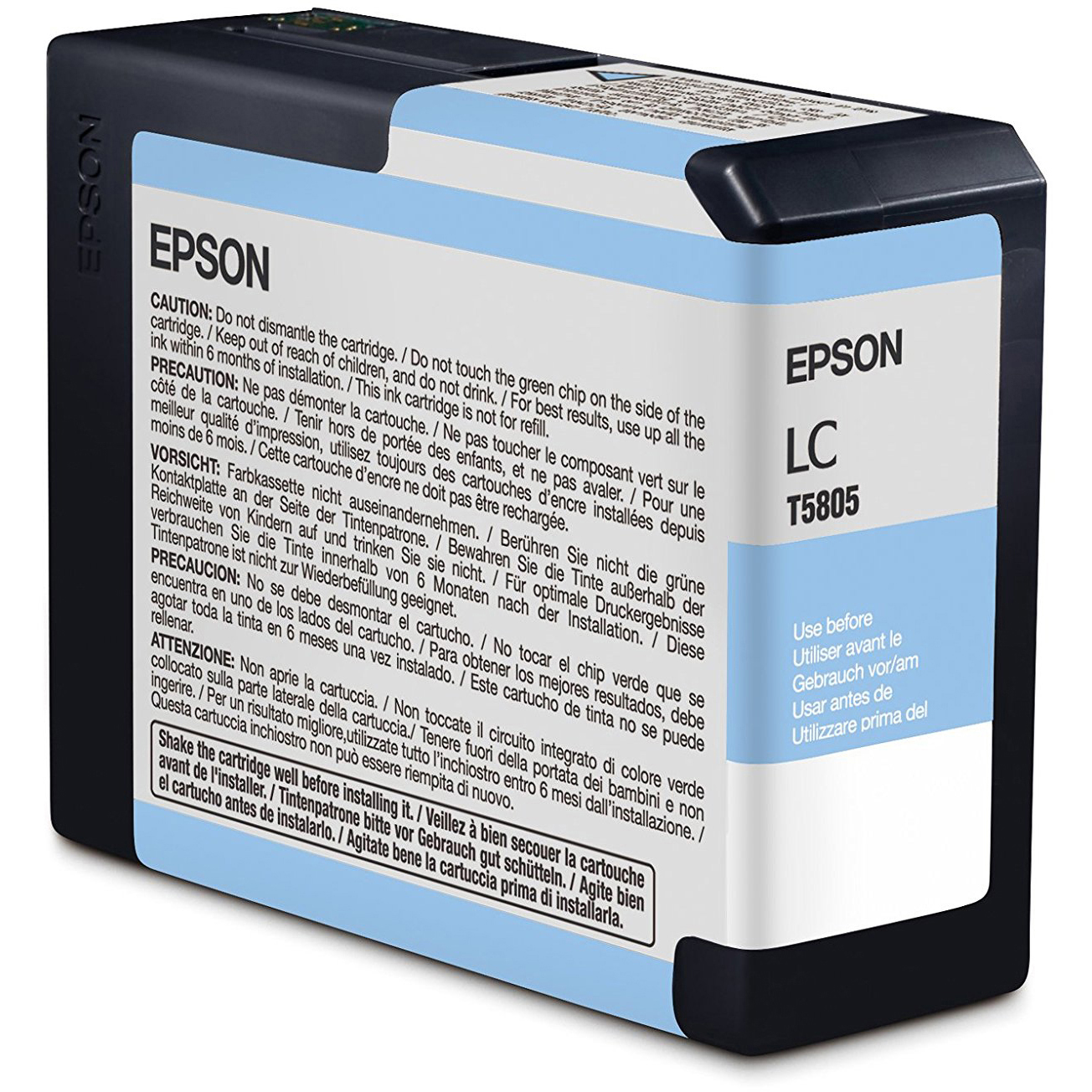 Original Epson T5805 Light Cyan Ink Cartridge (C13T580500)
