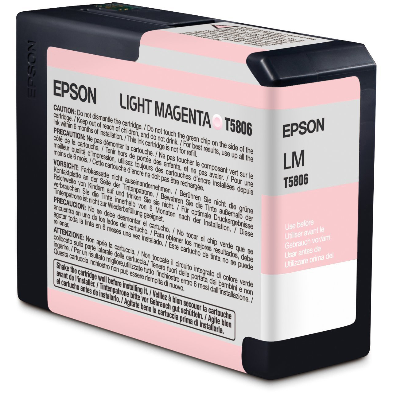 Original Epson T5806 Light Magenta Ink Cartridge (C13T580600)