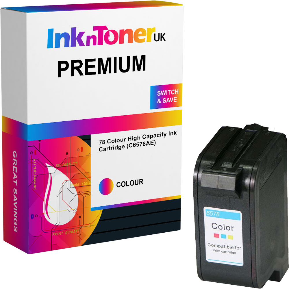 Premium Remanufactured HP 78 Colour High Capacity Ink Cartridge (C6578AE)