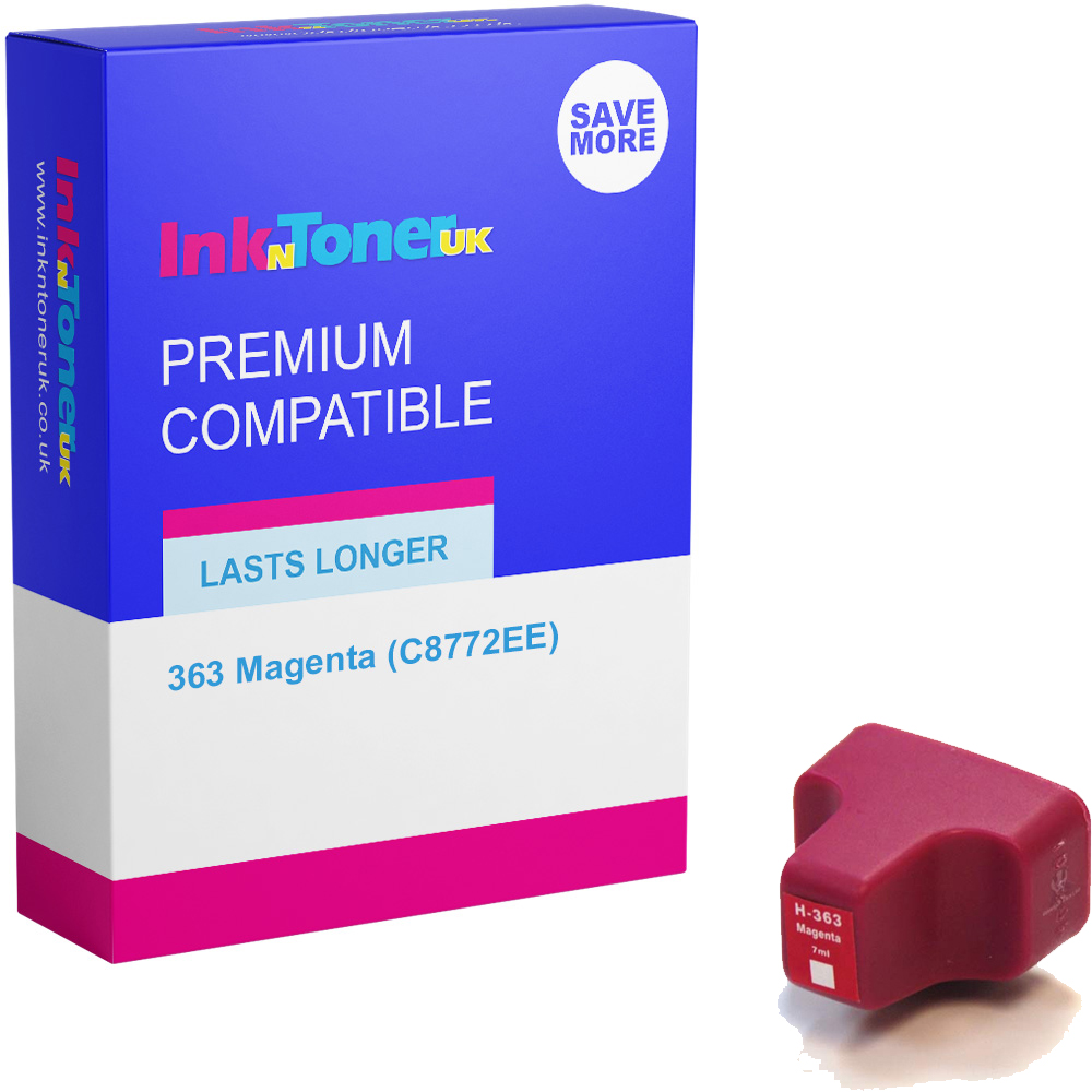 Premium Compatible HP 363 Magenta Ink Cartridge (C8772EE)