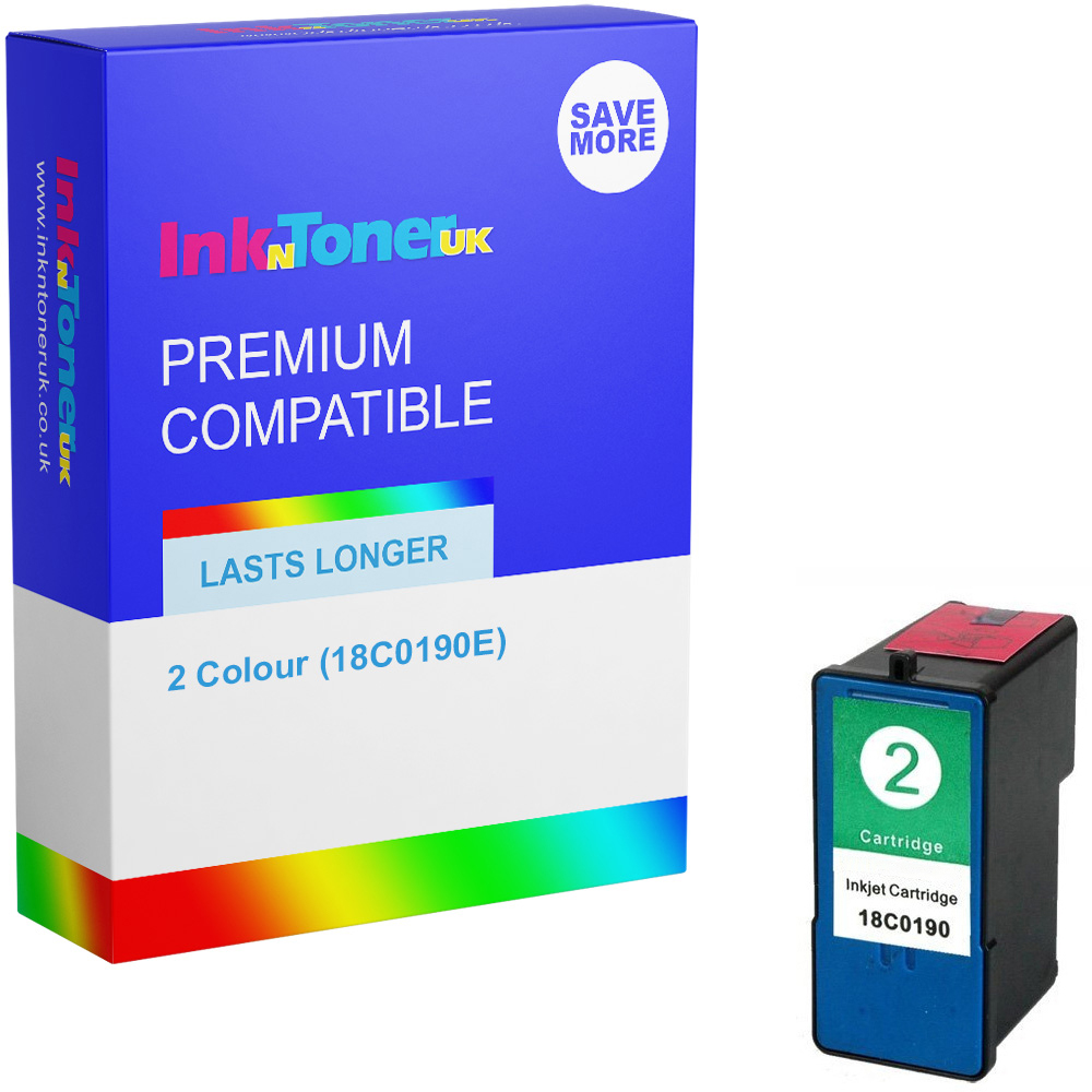 Premium Remanufactured Lexmark 2 Colour Ink Cartridge (18C0190E)