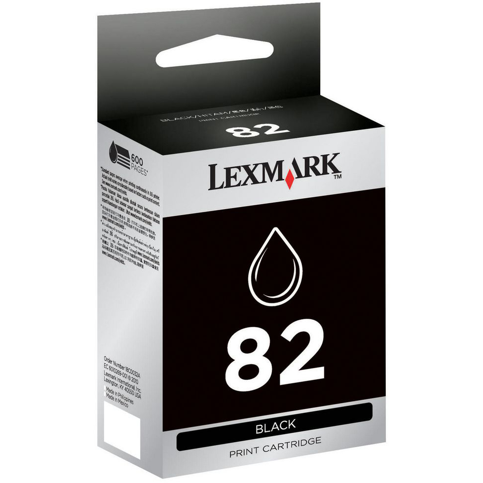 Original Lexmark 82 Black Ink Cartridge (18L0032E)