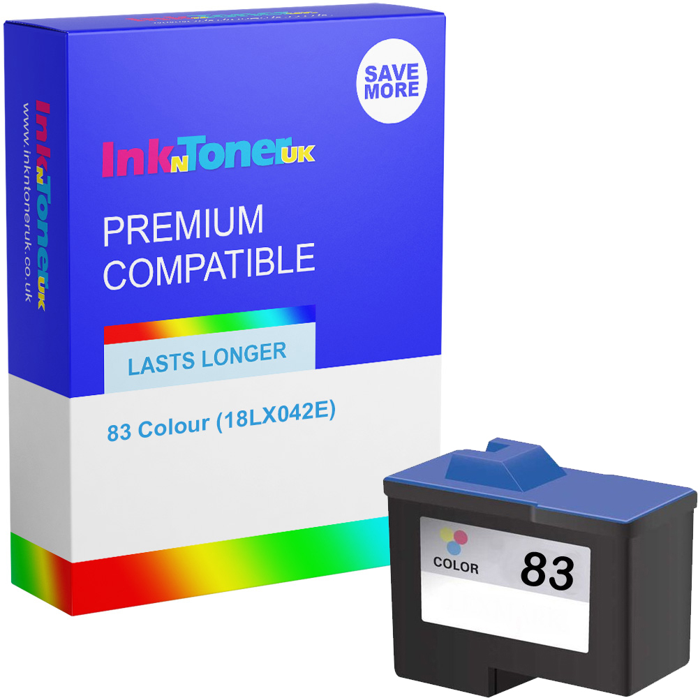 Premium Remanufactured Lexmark 83 Colour Ink Cartridge (18LX042E / 18L0042E)