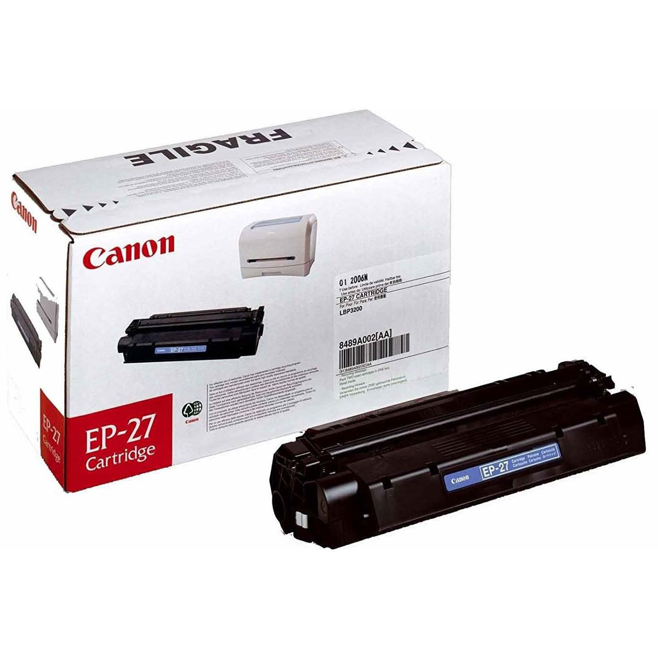 Original Canon EP-27 Black Toner Cartridge (8489A002AA)