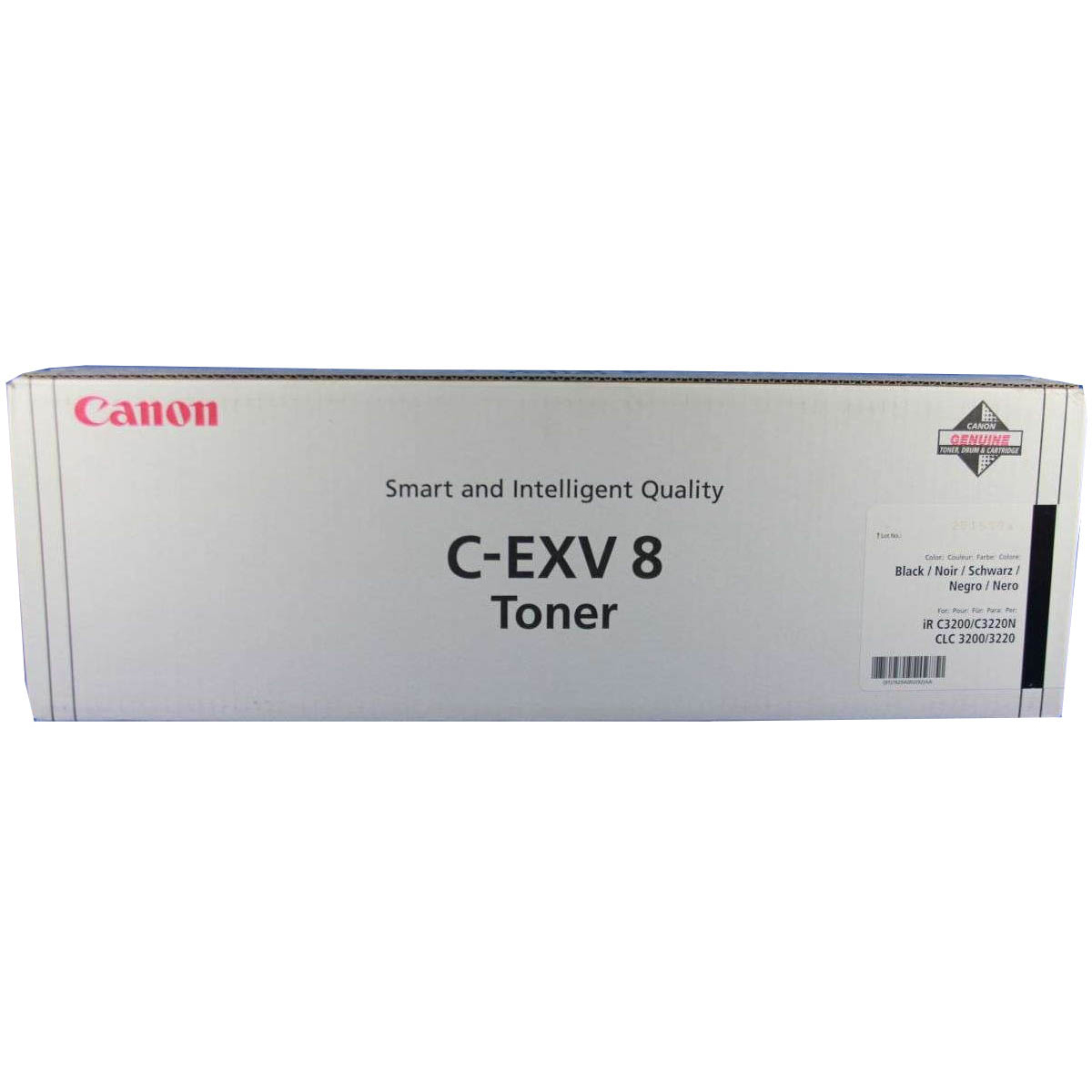 Original Canon C-EXV8 Black Toner Cartridge (7629A002)