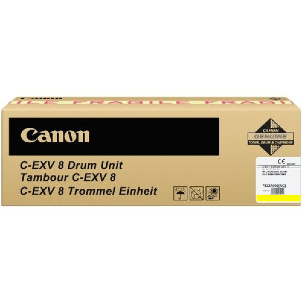 Original Canon C-EXV8 Yellow Drum Unit (7622A002AA)