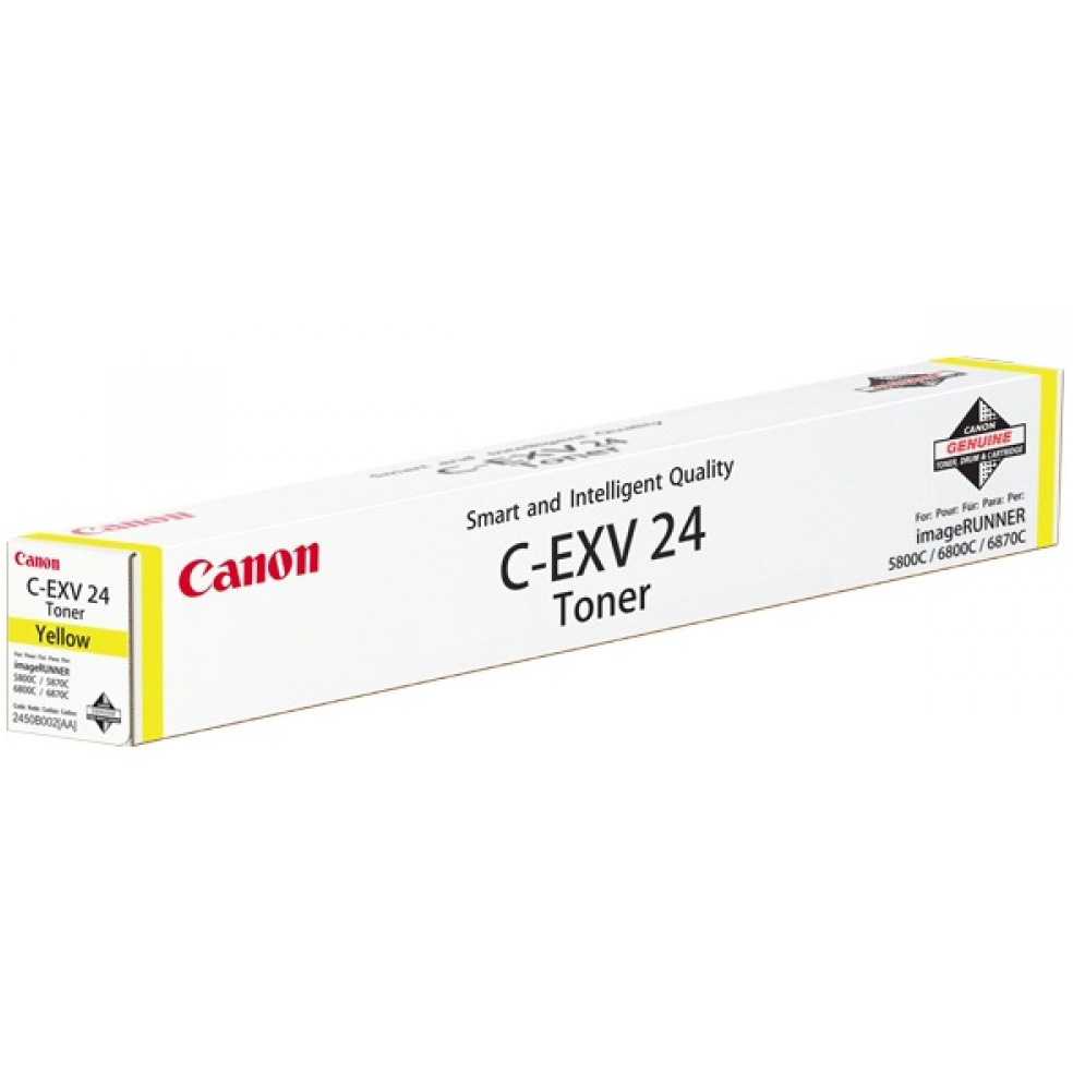 Original Canon C-EXV24 Yellow Toner Cartridge (2450B002AA)